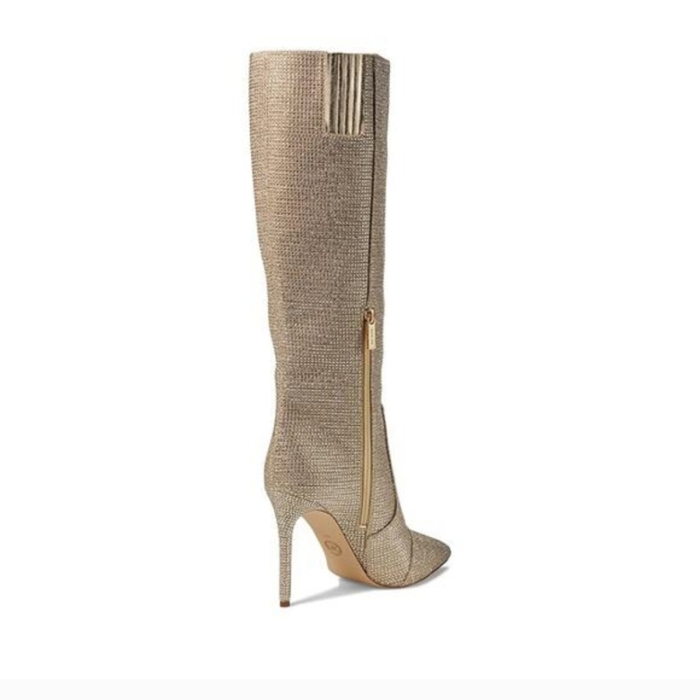 MICHAEL Michael Kors Gold Heeled Boots - Picture 3 of 4